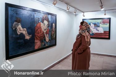 نمایشگاه نقاشی‌های آسیه رمضانی در گالری گلستان