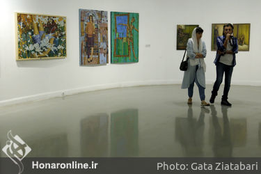 نمایشگاه "هشتمین کارنمای پژوهشی انجمن هنرمندان نقاش ایران"  در خانه هنرمندان