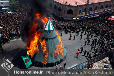 عاشورای حسینی در چهاراه گلوبندک تهران