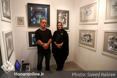 افتتاحیه نمایشگاه طراحی و تصویرسازی‌های پرویز لطف‌الهی در گالری ویستا پلاس