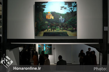 افتتاحیه نمایشگاه نقاشی های قاسم محمدی در گالری ایوان