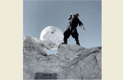 Crazy Body takes Arash's arrow, Sisyphus' boulder up Damavand to promote peace