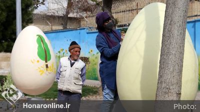  رنگ آمیزی تخم مرغ های نوروزی