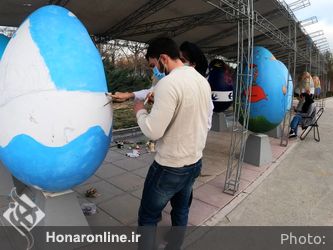  رنگ آمیزی تخم مرغ های نوروزی (2)