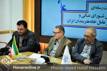 نشست رسانه‌ای رئیس شورای عالی و مدیر عامل خانه هنرمندان ایران