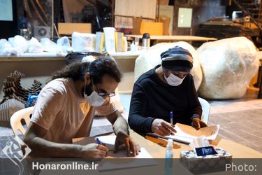تحویل آثار هشتمین دوسالانه مجسمه‌سازی تهران در تالار وحدت