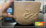 راز نقش مار و عقاب روی ظرف سفالی