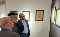 بازدید مدیرعامل صندوق اعتباری هنر از نمایشگاه هنرمندان خط شکسته/ استاد کابلی از چهرهای ماندگار خط شکسته است