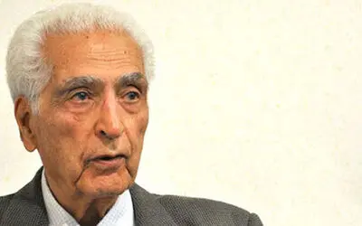 پیکر زنده‌یاد اسلامی ندوشن در کنار عطار و خیام آرام می‌گیرد