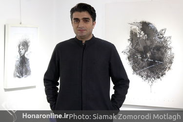 نمایشگاه نقاشی خط طراحی محسن کرمی گالری مژده