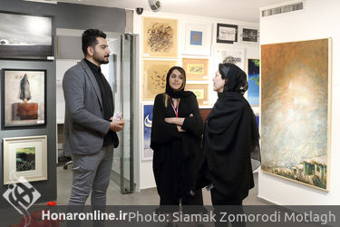 حراج آثار هنری نمایشگاه "تنها نیستیم" در گالری مژده