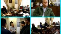 دیدار رئیس سازمان سینمایی با استاد علی نصیریان به مناسبت روز ملی سینما
