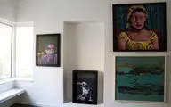 Maryam Aghaei Painting on Display at Farmanfarma Gallery