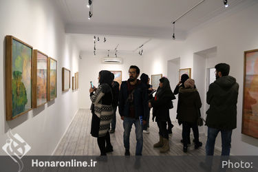 افتتاحیه نمایشگاه نقاشی های حسن مرشد در گالری هپتا