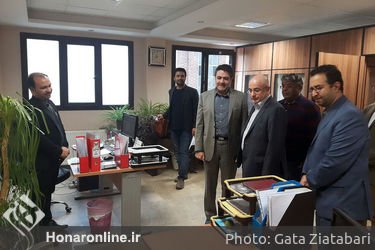 بازدید علی مرادخانی از ساختمان جدید دفتر موسیقی 