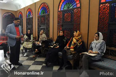 ورکشاپ نقالی دکتر پرویز ممنون در موسسه توسعه هنرهای معاصر