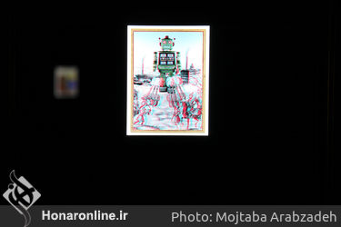 نمایشگاه آثار نیومدیای اشکان حسینی در گالری ایوان