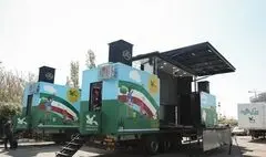 استقرار چهار تماشاخانه سیار کانون پرورش فکری در مراسم تشییع رهبر شهید