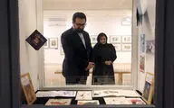 بازدید سید مجتبی حسینی از نمایشگاه تصویرگران ایران