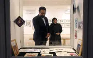 بازدید سید مجتبی حسینی از نمایشگاه تصویرگران ایران