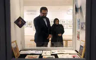 بازدید سید مجتبی حسینی از نمایشگاه تصویرگران ایران