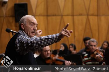 تمرین ارکستر ملی ایران با رهبر میهمان آقاوردی پاشایف 
