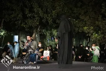 تعزیه "حضرت ابوالفضل‌(ع)" در مقابل تالار وحدت