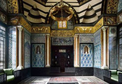 Opening of the Leighton Museum in England with mural by an Iranian artist
