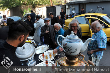 مراسم گرامى‌داشت هفتمین شب شهادت امام حسین (ع) در موسسه توسعه هنرهای معاصر