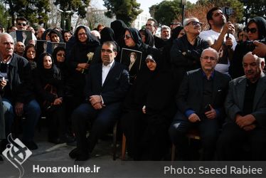 تشييع پيكر مرحوم افشين يداللهي از مقابل تالار وحدت