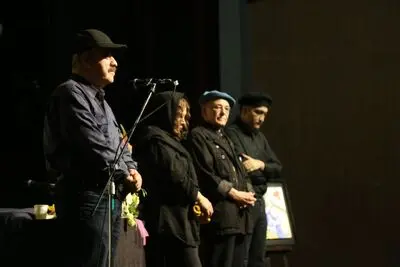 حضور هنرمندان در شب نمایشنامه‌خوانی رضا‌ بابک