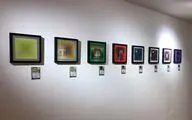 Works by op artist Victor Vasarely displayed at Kish exhibit