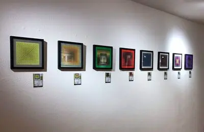 Works by op artist Victor Vasarely displayed at Kish exhibit