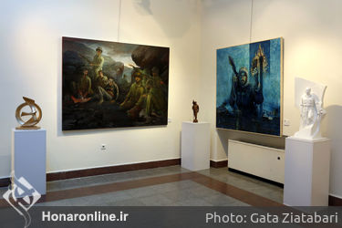 نمایشگاه چهارمین جشنواره هنر مقاومت در موسسه فرهنگی هنری صبا