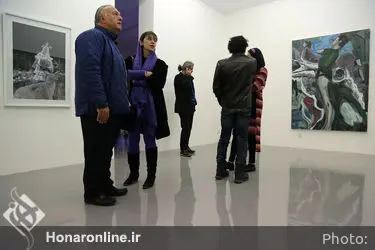افتتاحیه نمایشگاه آثار رامتین زاد در گالری اعتماد
