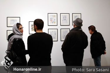 افتتاحیه نمایشگاه طراحی منوچهر صفرزاده در گالری هور