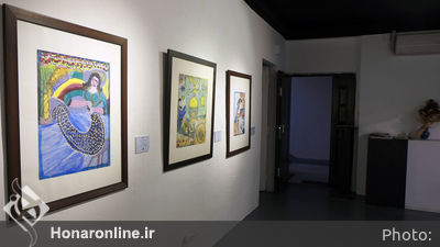 افتتاحیه نمایشگاه نقاشی مکرمه قنبری و علی بلبلی در گالری فردا