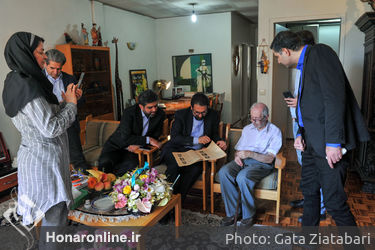 دیدار سید مجتبی حسینی از امیراشرف آریان پور