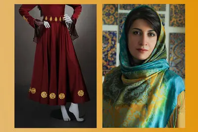 جشنواره «رد پای نوروز» و رونمایی از لباسی ملهم از تن‌پوش‌های هخامنشی | مولانا: اثر نهایی با محیط‌زیست سازگار است