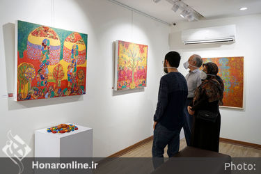 نمایشگاه نقاشی سلیمه قزل در نگارخانه بهارک  