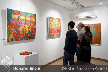 نمایشگاه نقاشی سلیمه قزل در نگارخانه بهارک  