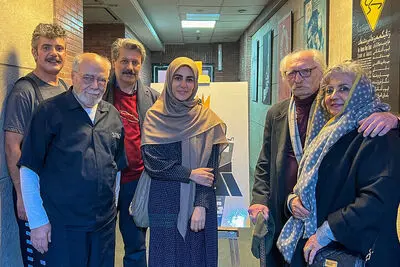 محمود دولت‌آبادی و نادره رضایی به تماشای «اکتینگ‌» نشستند