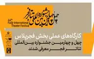 کارگاه‌های عملی بخش فجرپلاس معرفی شدند