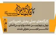 کارگاه‌های عملی بخش فجرپلاس معرفی شدند