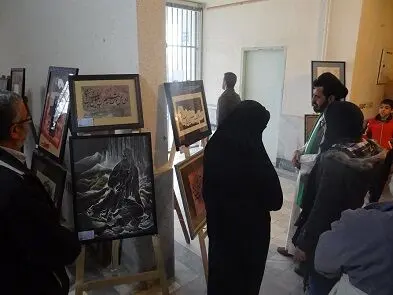 برگزاری نمایشگاه تجسمی نقاشی و خوشنویسی در بندرگز