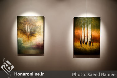 نمایشگاه نقاشی ابراهیم گنجیان در گالری آتبین