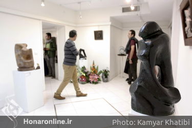 نمایشگاه مجسمه های جمشید مرادیان و شاگردانش در فرهنگسرای ابن سینا