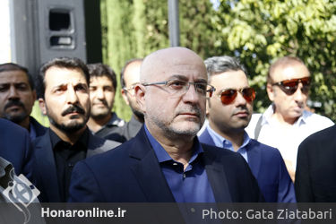 مراسم تشییع پیکر زنده‌یاد نادر گلچین در تالار وحدت