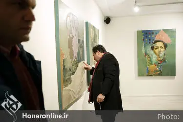 افتتاحیه ی نمایشگاه نقاشی عیسی جباری ممقانی در گالری ساربان