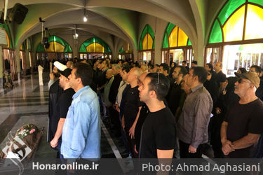 مراسم تشییع پیکر مهدی آرین‌نژاد دوبلور پیشکسوت 